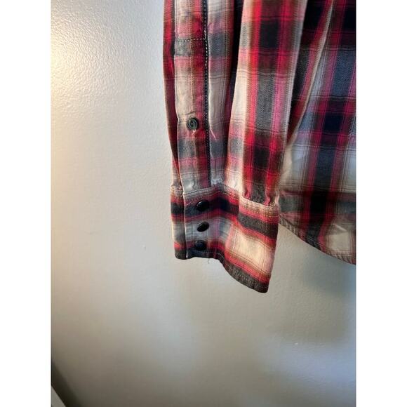 AMERICAN EAGLE Men’s Western Style Snap Button Long Sleeve Shirt / Size: Medium - Picture 7 of 7